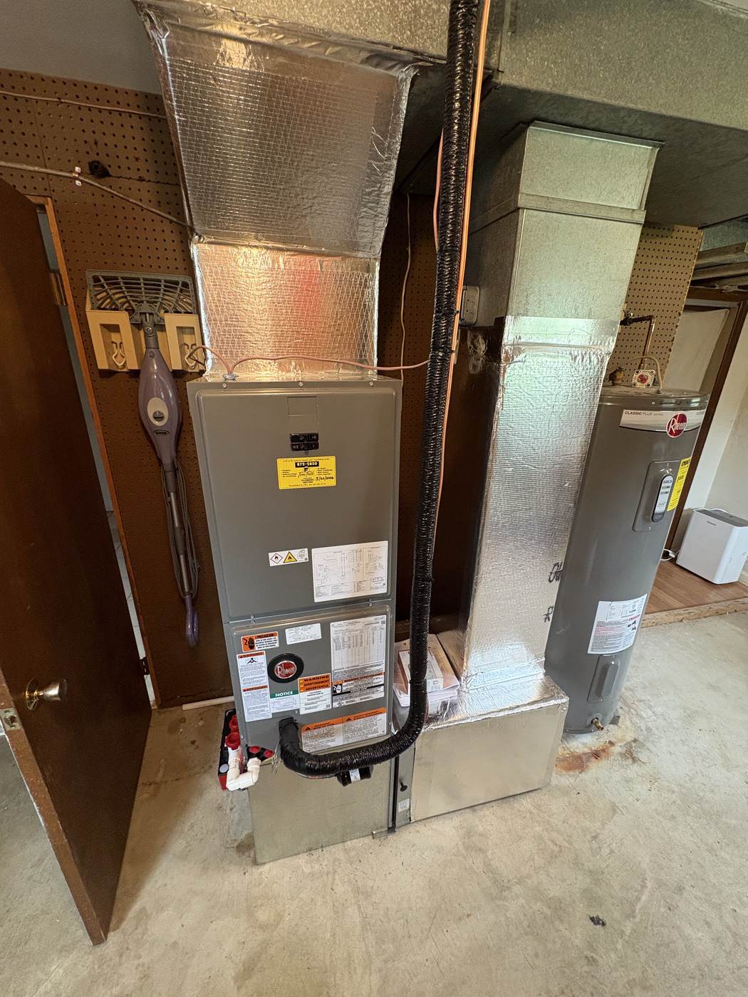 A new furnace and air handler installed by the Tom Falk crew in a Lancaster County home.